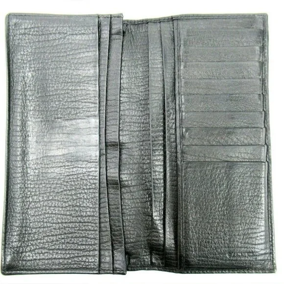 Salvatore ferragamo long pills Gunchini canvas ~ leather Auth used T10106 - Picture 5 of 8